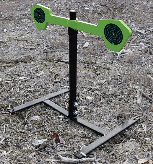 The Shooting Made Easy Spinner Target is made from durable steel and perfect for a day of practice with your pistol at a minimum distance of 30 yards.
